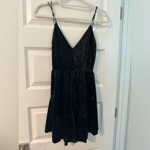 Sam Edelman Black Velvet Romper Size M